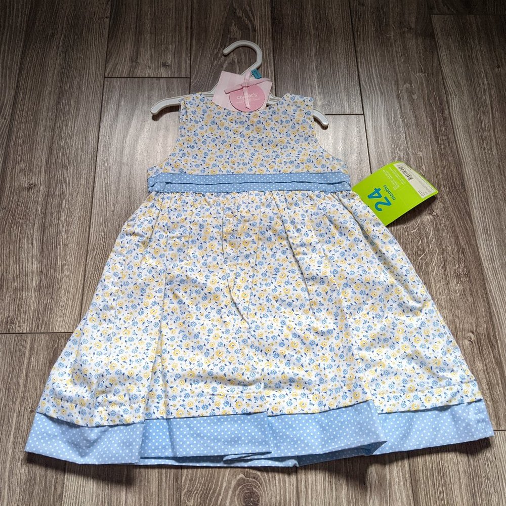 NWT Baby Girl (24M) - CARTER'S Ditzy Floral Dress Set